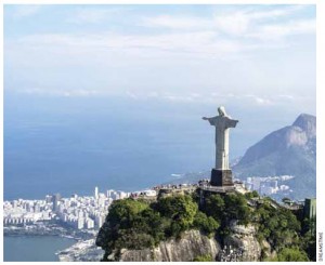 Christ the Redeemer overlooks Rio de Janeiro.