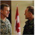 U.S. Gen. Stanley McChrystal (shown with Canada’s then Chief of Defence Gen. Walter Natynczyk) was NATO’s commander in Afghanistan. Gen. McChrystal said that, if he could, he’d put his troops under Canadian command because Canadians understood counterinsurgency.