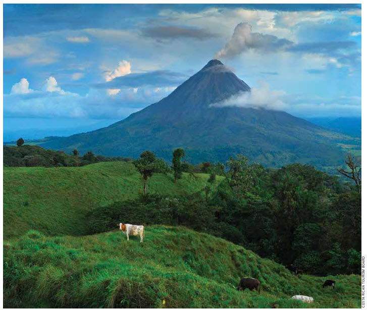 This active volcano at Arenal Volcano National Park is one of the most visited volcanoes in Costa Rica.
