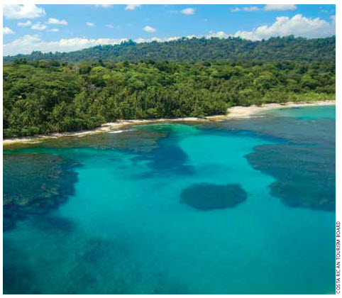 Visitors will find this coral reef on the Caribbean coast of Costa Rica.