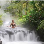 Tabacón Grand Spa Thermal Resort is a five-star hotel at the foot of Arenal Volcano in the heart of the tropical rainforest. The thermal springs emerge from the volcanic earth, cascading to form waterfalls.