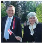 Norwegian Ambassador Mona Elisabeth Brother and her husband Asmund Baklien hosted a national day reception at their residence. (Photo: Ulle Baum)