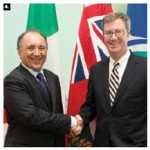 Italian Ambassador Gian Cornado paid a courtesy call to Ottawa Mayor Jim Watson.