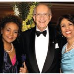 Former governor general Michaëlle Jean with her husband, Jean-Daniel Lafond, with Habiba Chakir, Vice-President, Ottawa Diplomatic Association