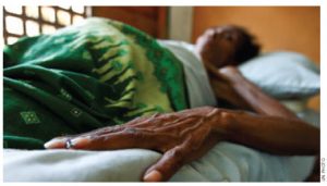 An HIV/AIDS patient at the Bairo Pite clinic in Timor Leste