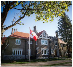 The Peruvian Ambassador’s stately residence on Island Park Drive. 