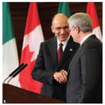 Italian Prime Minister Enrico Letta visited Ottawa.