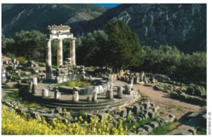 The archeological site of Delphi, the site of the Delphic Oracle, is the most important oracle in the classical Greek world. 