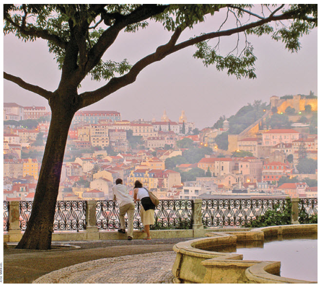 The district of Bairro Alto is in the heart of Lisbon, Portugal’s capital city.