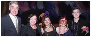 From left, German Ambassador Werner Wnendt, his wife, Eleonore Wnendt-Juber, choir founder Lisette Canton, artistic director, Colleen Woodhouse, and Ian Sabourin at the Ottawa Bach Choir's Venetian Carnival fundraiser. Photo by Sam Garcia 