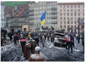 Ukrainians took to the streets in December and January to overthrow the government of former president Viktor Yanukovych.