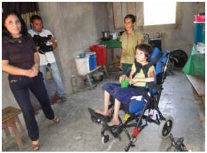 Nohemi, a Honduran girl, received her wheelchair from an Ottawa couple whose 11-year-old daughter died after a life-long illness.