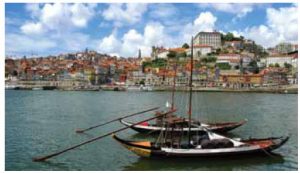 Porto’s historic city centre with the port in the foreground offers port-tasting and river tours combined. 