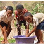 At this rural commune in Madagascar, WaterAid is working with Miarintsoa Association, a partner organisation, on a project that will feed 17 community water points.