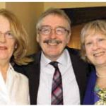 Irish Ambassador Ray Bassett and his wife, Patricia, (left and centre) hosted a fundraiser for Thinking in Pictures Educational Services (TIPES), a non-profit educational and therapeutic service that provides support to children, teens and young adults. They are shown with Joan Kellett, right. (Photo: Lois Siegel)