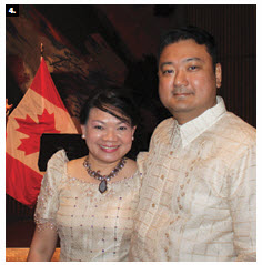 Joyce Tamayo and her husband, Eric, then chargé d’affaires of the Philippines, hosted a reception to celebrate the Philippines’ national day at the National Art Centre. (Photo: Ulle Baum) 