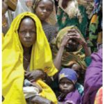 Sudanese refugees at Iridimi Camp in Chad.