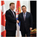 Foreign Minister John Baird and Ivica Daˇci´c, first deputy prime minister and foreign minister of Serbia, met in Ottawa. The two countries signed a foreign investment promotion and protection agreement. (Photo: DFATD)
