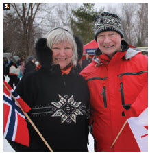 Gov. Gen. David Johnston, shown with Norwegian Ambassador Mona Brother, hosted a winter celebration at Rideau Hall. Participating embassies included Austria, Denmark, Finland, Germany, Iceland, Italy, Netherlands, Norway, Switzerland, Slovenia, Sweden, and the EU delegation. (Photo: Ülle Baum)