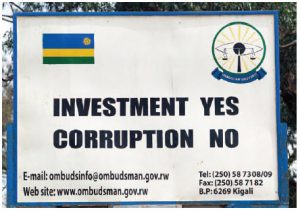 A sign from an anti-corruption campaign in Rwanda, headed by President Paul Kagame. (Photo: © Antonella865 | Dreamstime.com)