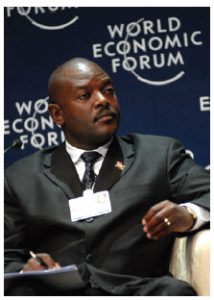 Burundian President Pierre Nkurunziza’s “re-election” in July for a third five-year term violated the terms of his country’s constitution. (Photo: World Economic Forum)