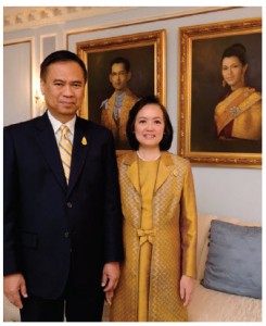 Ambassador Vijavat Isarabhakdi and his wife, Wannipa. (Photo: Dyanne Wilson)