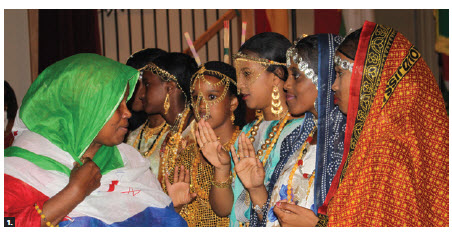 Ethiopian Dancers participated in a colourful dance performance at Africa Day at St. Elias Centre. (Photo: Ulle Baum) 