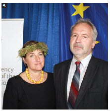 To mark the conclusion of Latvia’s presidency of the Council of the European Union, Ambassador Juris Audarins and his spouse, Aija Audarina, hosted a midsummer solstice celebration at Ottawa City Hall. (Photo: Ulle Baum)