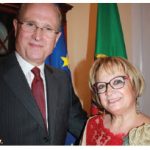 Portuguese Ambassador Jose Fernando Moreira da Cunha and his wife, Maria de Lurdes Brito Azevedo da Cunha, hosted a national day reception at their residence. (Photo: Ulle Baum)