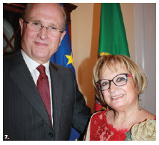 Portuguese Ambassador Jose Fernando Moreira da Cunha and his wife, Maria de Lurdes Brito Azevedo da Cunha, hosted a national day reception at their residence. (Photo: Ulle Baum)
