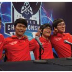 Korean students take part in the League of Legends world championships.