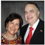 To mark the 205th anniversary of Mexico’s independence, Ambassador Francisco Suarez Davila and his wife, Diana Mogollon de Suarez, hosted a reception at the NAC’s rooftop terrace. (Photo: Ülle Baum)