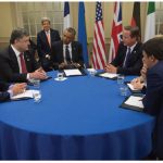 U.S. Secretary of State John Kerry joins U.S. President Barack Obama for a meeting with Ukrainian President Petro Poroshenko before the NATO summit in Wales. Ambassador Darchiev doesn’t welcome NATO expansion toward Russia (Photo: U.S. Department of State)