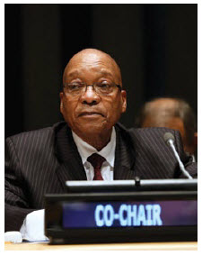 A majority of South African citizens now believes that Jacob Zuma, above, routinely ignores the legislature and the judiciary. (Photo: UN photo) 