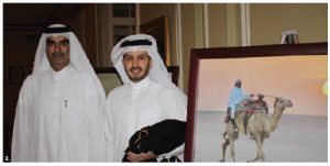 Qatari Ambassador Fahad Mohamed Y. Kafoud, left, shown with second secretary Mirdef Al-Qashouti, hosted a national day reception at the Fairmont Château Laurier. (Photo: Ülle Baum) 