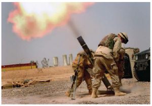 U.S. soldiers fire mortars during Operation Iraqi Freedom. The protracted war resulted in the arrest of Saddam Hussein, who was eventually sentenced to death by hanging. (Photo: U.S. Army)