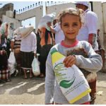 Aid is being distributed by the King Salman Humanitarian Aid and Relief Centre to camps in Yemen. (Photo: Saudi Press Agency)