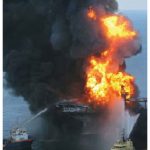 A third of oil and gas extracted worldwide comes from oceanic sources, which raises the prospect of another Deepwater Horizon explosion. (Photo: United States Coast Guard)