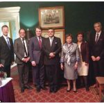 The Canada-Sri Lanka Friendship Group has 30 MPs as members, including, from left, Sven Spengemann, Ali Ehsassi, Anthony Rota, Sri Lankan High Commissioner Ahmed A. Jawad, Yasmin Ratansi, Senator Mobina Jaffer, Frank Baylis. Jawad hosted a dinner after the group was formed.