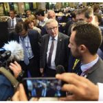 Jean-Claude Juncker, centre, president of the European Commission, speaks to the media after a meeting discussing the outcome of the Brexit referendum. (Photo: Europa)