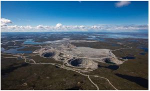 The Ekati diamond mine in the Northwest Territories is one of five diamond mines operating in Canada today. Charles Edgar Fipke traced the mineral train 300 kilometres to the Ekati diamond pipe that, in 1996, became the Ekati diamond mine. 