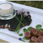 Barbecued Baby Lamb Tenderloins with Skyr Sauce (Photo: larry dickenson)