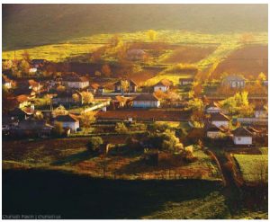 A typical village in Moldova features houses, each with its own small garden, where villagers grow their own fruits and vegetables. (Photo: Maxim Chumash)