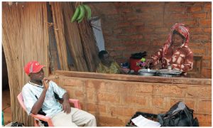 Female entrepreneurship is on the rise. This woman, Janet Roukwakwa, a former prostitute, received seed money from a UN program to start a group called "Wimana" that has opened a bar and restaurant. She employs other former prostitutes, giving them a better chance in life. (Photo: UN photo)