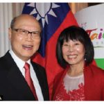 Chung-chen Kung, head of mission at the Taipei Economic and Cultural Office and his wife, Triffie Kung, hosted a reception in celebration of the 105th National Day of Taiwan at the Château Laurier. (Photo by Ülle Baum)
