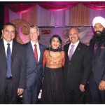 The Bollywood Bash Gala, organized by the Indo-Canada Ottawa Business Chamber, took place at the Shaw Centre. From left: Ravinder Tumber, business owner and director of the Orléans Chamber of Commerce; MP Andrew Leslie, chief government whip; Small Business and Tourism Minister Bardish Chagger; MP Jati Sidhu and MP Randeep Sarai. (Photo: Ülle Baum)