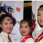 The Ottawa Diplomatic Ball, produced by the Ottawa Diplomatic Association, took place at the Hilton Lac-Leamy. It opened with a five-course meal and dancing. From left: Thai dancers Prim Natasha Isarabhakdi, daughter of the ambassador of Thailand; Nam Benjarat Apiwattananon; Dianna Khenmanisoth and Sasi Phaewtakhu. (Photo: Ülle Baum)
