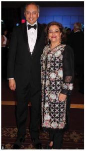 Mahmoud Eboo, Ottawa’s resident representative of the Aga Khan, and his wife, Karima, attended the ball. (Photo: Ülle Baum)