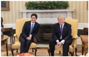 U.S. President Donald Trump and Prime Minister Justin Trudeau met at the White House in February. NAFTA renegotiations are scheduled to begin in August. (Photo: Office of the President of the United States)