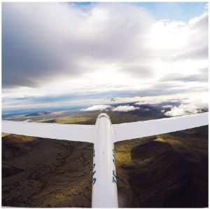 This glider, on one of Happyworld's tours (happyworld.is) is travelling over the lavafields and geothermal areas just outside Reykjavik. (Photo: www.happyworld.is )